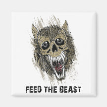Werewolf ~ Creature Monster Fantasy Art Refrigerator Magnet