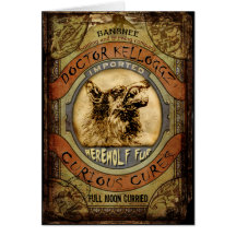 Werewolf Fur Greeting Card