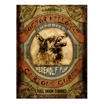 Werewolf Fur Postcard