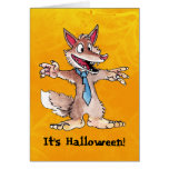 Werewolf Greeting Card Halloween Party Invitation