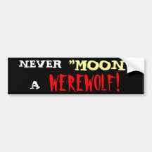 Werewolf 'Moon' Bumper Stickers
