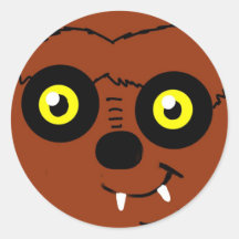 Werewolf Smiley Sticker 1