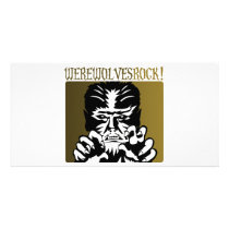 Werewolves Rock! #2 Personalized Photo Card