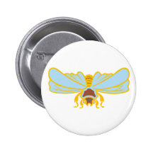Wespe wasp anstecknadel