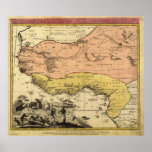 West Africa 1743 Antique Map Posters