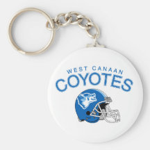 West Canaan Coyotes Key Chain