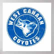 West Canaan Coyotes Poster
