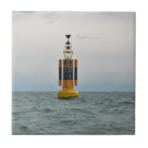 West Cardinal Buoy Ceramic Tile