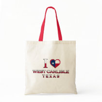 West Carlisle, Texas Canvas Bags