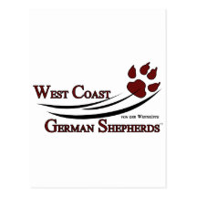 West Coast German Shepherds Fan Gear Post Card