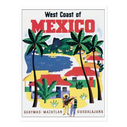 West Coast of Mexico Guaymas, Mazatlan, Guadalajar Postcard