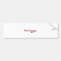 West Covina California Classic Design Bumper Stickers
