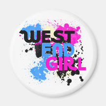 West End Girl Womens 80s Refrigerator Magnets