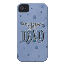 West Highland Terrier DAD iPhone 4 Covers