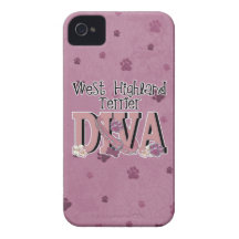 West Highland Terrier DIVA iPhone 4 Case-Mate Case