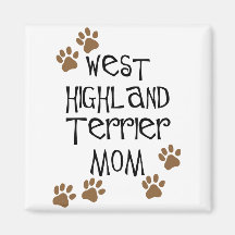 West Highland Terrier Mom Magnets