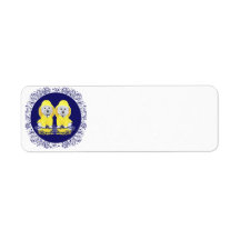West Highland Terriers April Showers Return Address Label