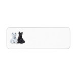 West Highland White & Scottish Terriers Return Address Labels