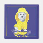 West Highland White Terrier April Showers Refrigerator Magnets