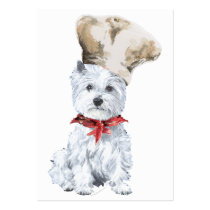 West Highland White Terrier Chef Business Card Template