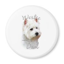 West Highland White Terrier Dad 2 Fridge Magnet