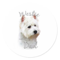 West Highland White Terrier Dad 2 Sticker