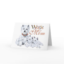 West Highland White Terrier Mom & Pups Card
