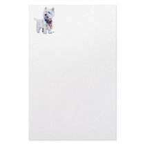 West Highland White Terrier Patriotic Custom Stationery