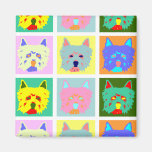 West Highland White Terrier Pop Art Magnets