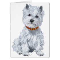 West Highland White Terrier Red Collar