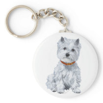 West Highland White Terrier Red Collar