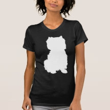 West Highland White Terrier Silhouette Tee Shirts
