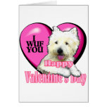 West Highland White Terrier Valentines Cards