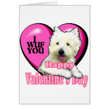 West Highland White Terrier Valentines Cards