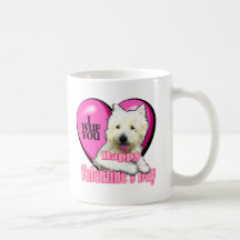 West Highland White Terrier Valentines Coffee Mugs