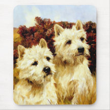 West highland White Terriers - Wardle Mousepads