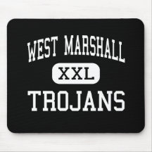 West Marshall - Trojans - High - State Centre Iowa Mousepad