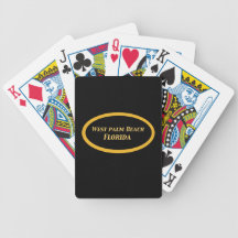 West Palm Beach Playing Cards.