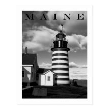 West Quoddy Head Light Post Card