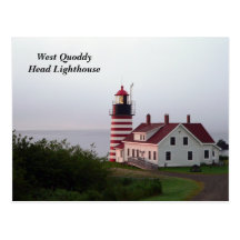 West Quoddy Head Lighthouse Postcard
