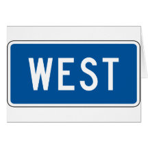 West Street Sign Greeting Cards