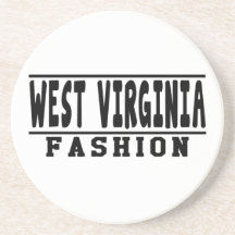 West Virginia Fashion Designs Beverage Coaster