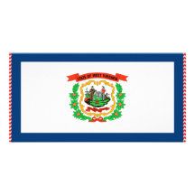 West Virginia Flag Photo Card