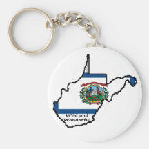 West Virginia Keychain