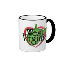 West Virginia Love Hug Mugs