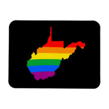 WEST VIRGINIA PRIDE -.png Flexible Magnet
