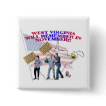 West Virginia - Return Congress to the People! Pinback Buttons