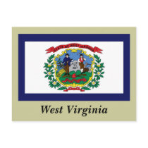 West Virginia State Flag Post Card