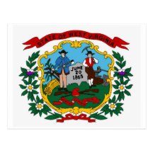 West Virginia State Flag Postcard