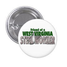 West Virginia Steel Worker Button